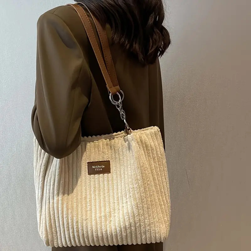 SOPHIA | Corduroy Tote Bag